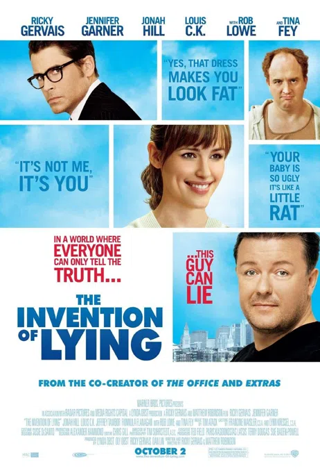 invention of lying film banner