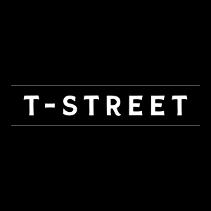 t-street logo image dark
